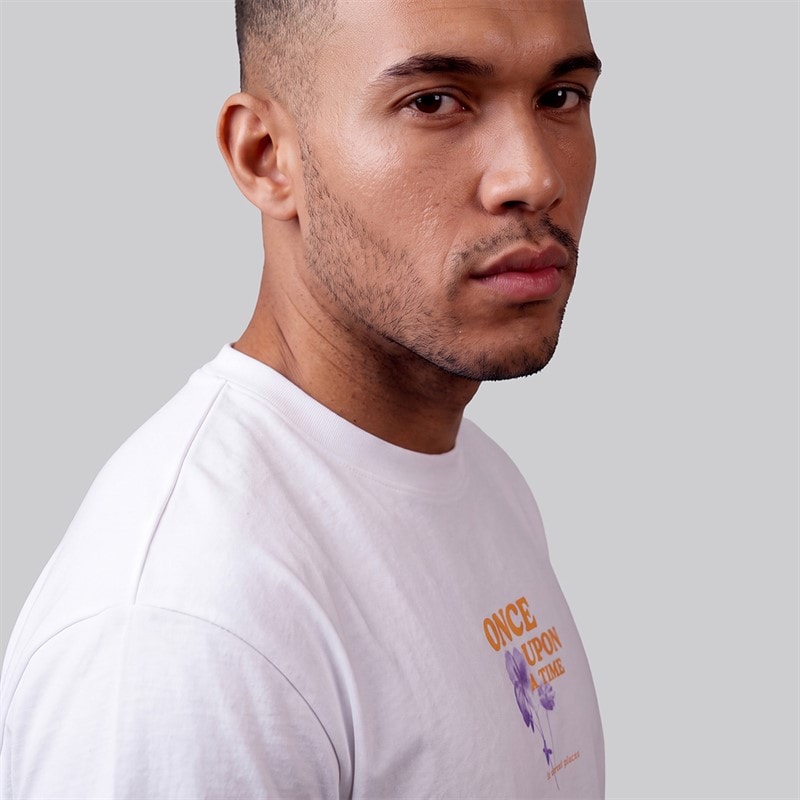 JJ REBEL Mens Riley T-Shirt White - Image 3
