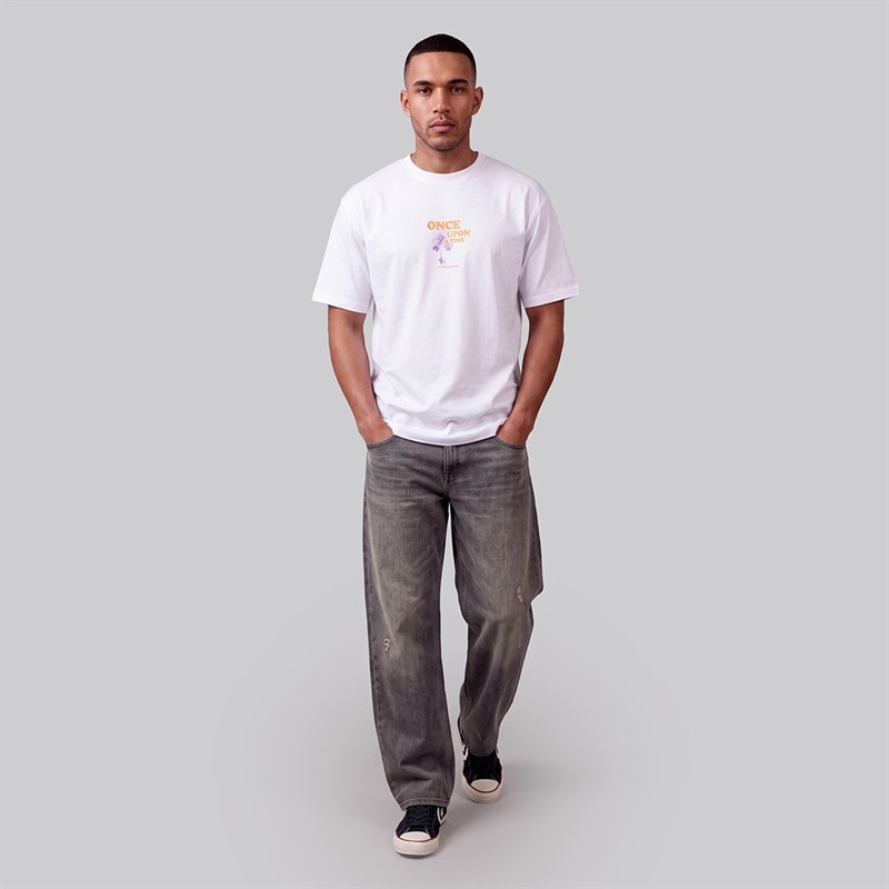 JJ REBEL Mens Riley T-Shirt White - Image 4