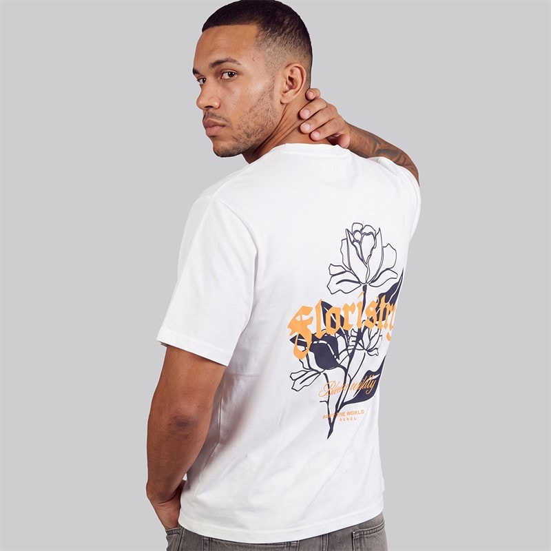 JJ REBEL Mens Simon T-Shirt White - Image 1
