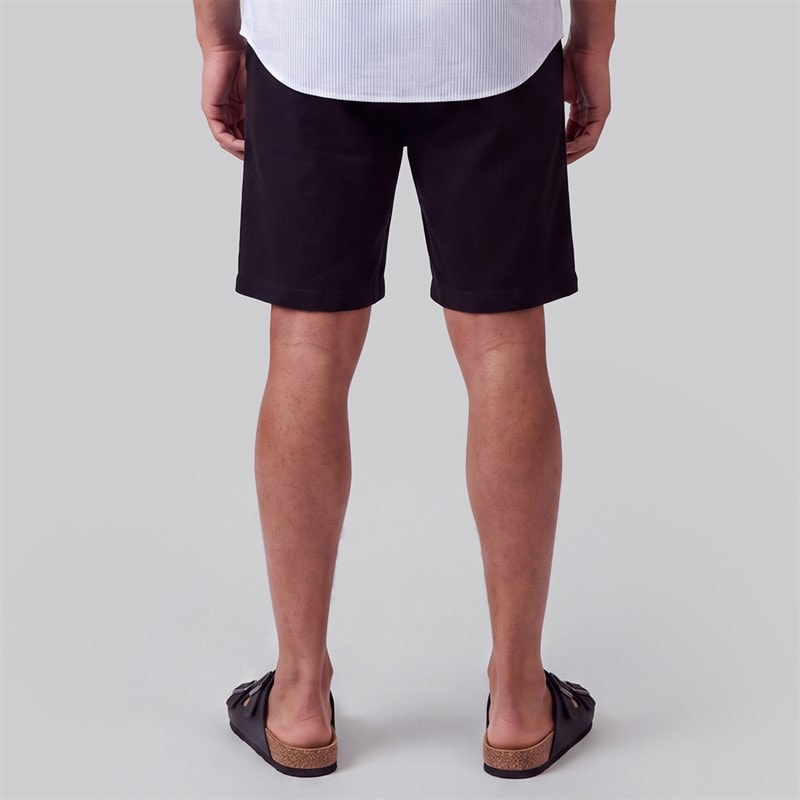 JJ REBEL Mens Sunny Chino Shorts Black - Image 2