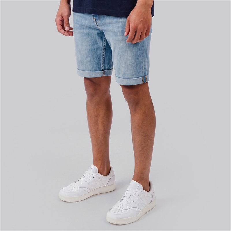 JJ REBEL Mens Craft Denim Shorts Blue - Image 1