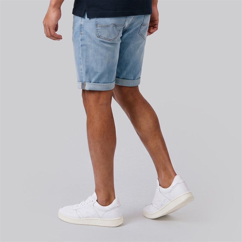 JJ REBEL Mens Craft Denim Shorts Blue - Image 2