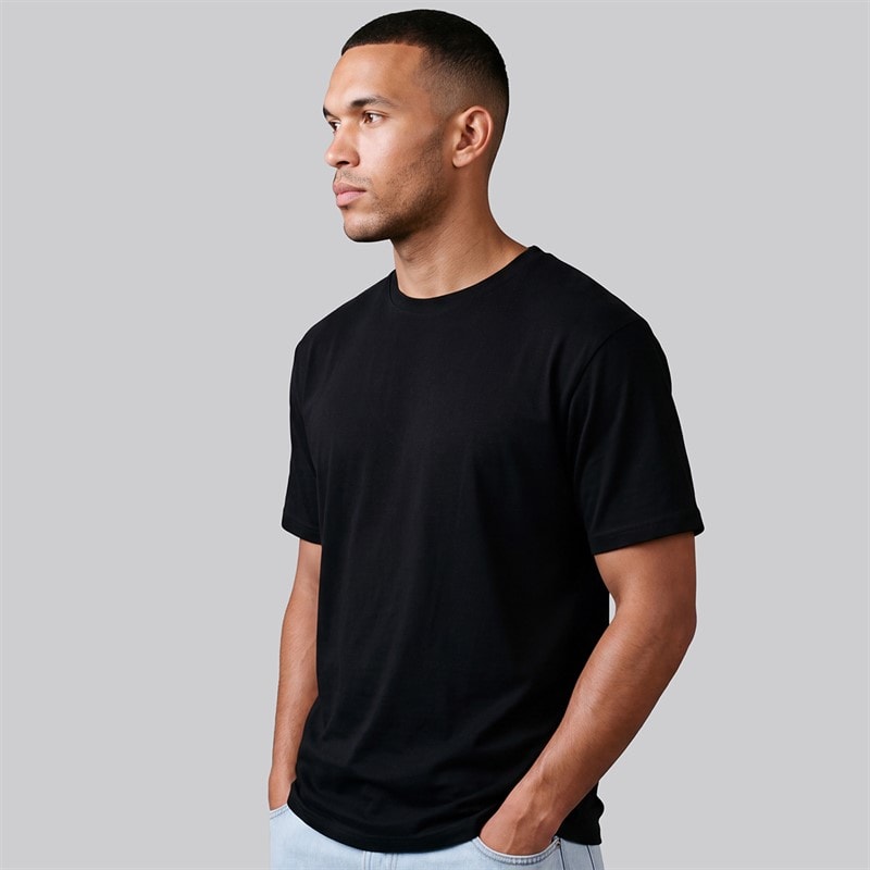 JJ REBEL Mens Simon T-Shirt Black - Image 2