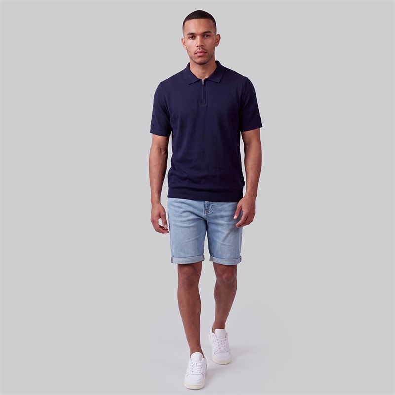 JJ REBEL Mens Evans Polo Navy Blazer - Image 3