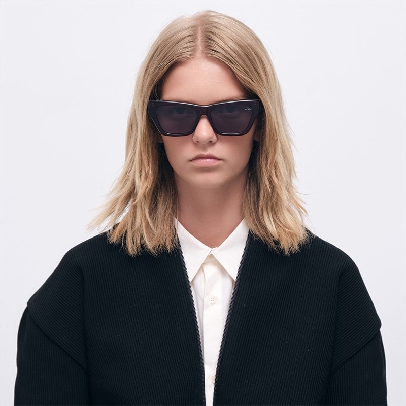 AY Studios Beam Sunglasses Transparent Burgundy - Image 3