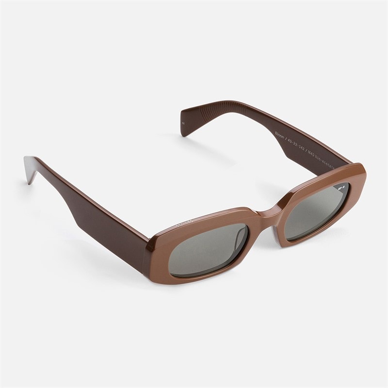 AY Studios Bloom Sunglasses Solid Chocolate Brown - Image 1