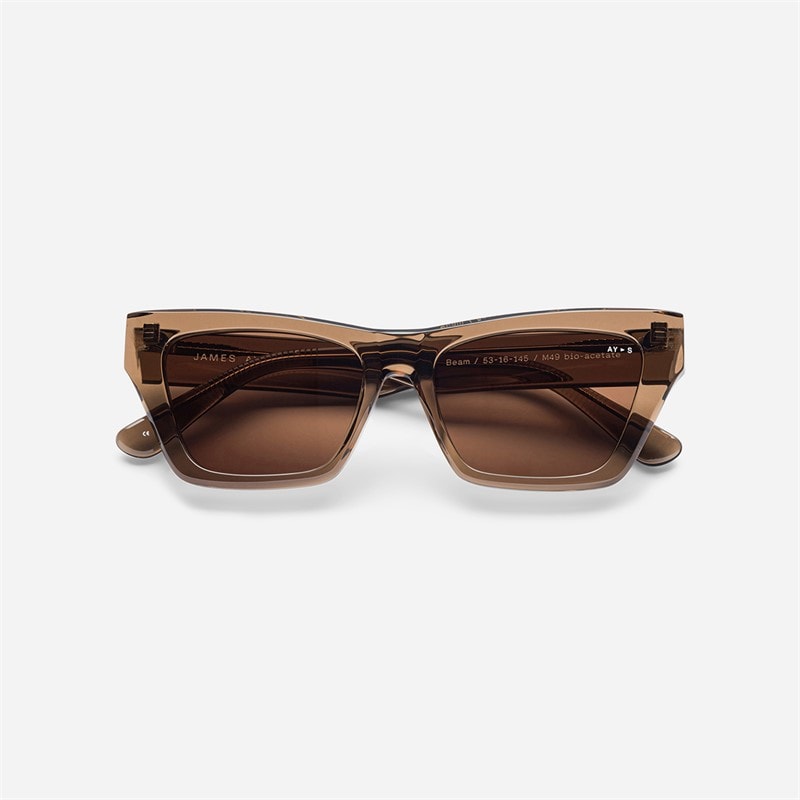 AY Studios Beam Sunglasses Transparent Coffee Brown - Image 2