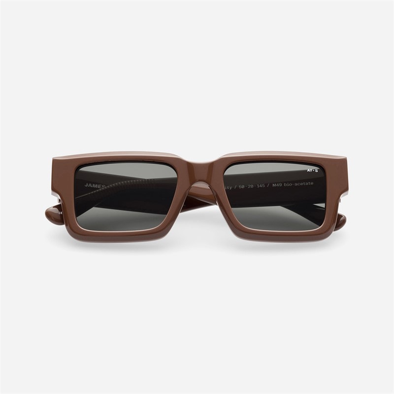 AY Studios Gravity Sunglasses Solid Chocolate Brown