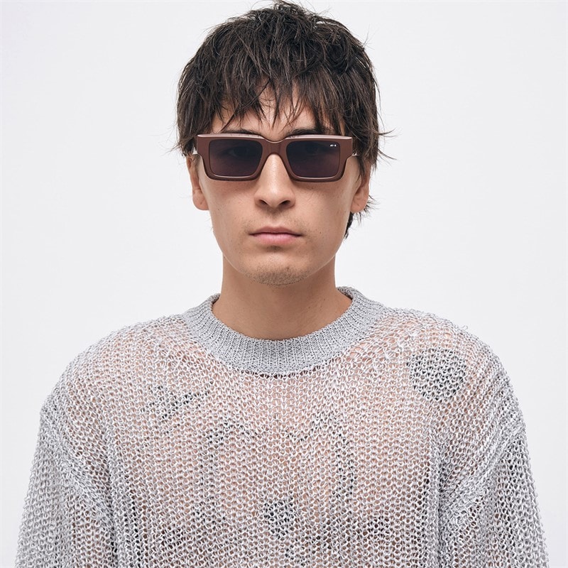 AY Studios Gravity Sunglasses Solid Chocolate Brown - Image 4