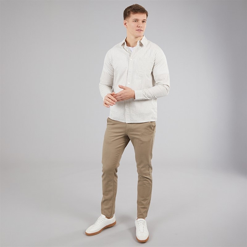 C.R.C. Mens Mosh Seerrsucker Shirt ripe White St - Image 4