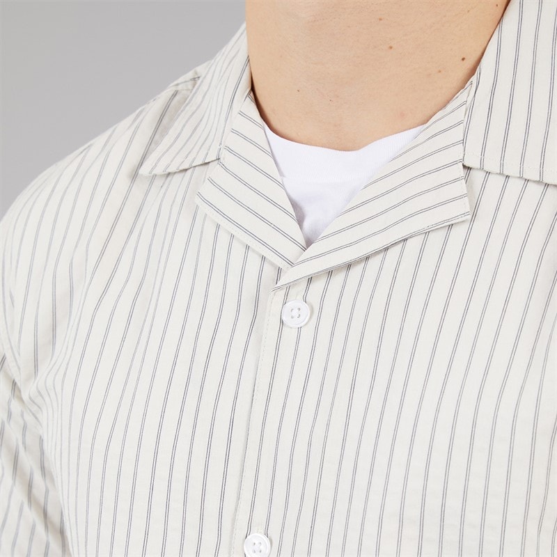 C.R.C. Mens Berry Seerrsucker Shirt ripe White St - Image 3