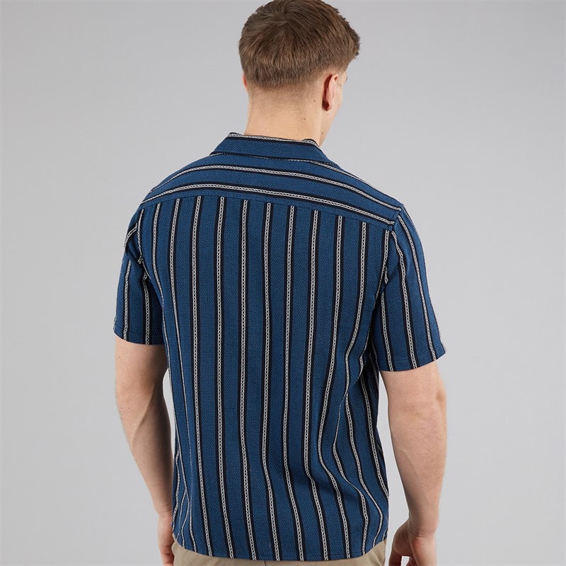 C.R.C. Mens Berry Shirt Teal/White/Black - Image 2