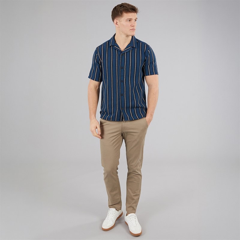 C.R.C. Mens Berry Shirt Teal/White/Black - Image 4