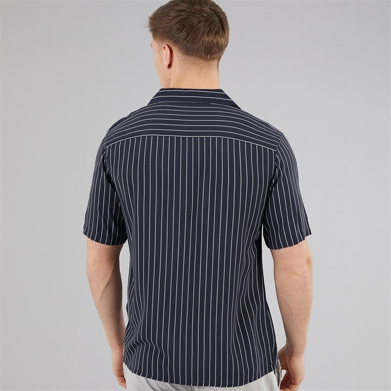 C.R.C. Mens Berry Shirt Black Stripe - Image 2