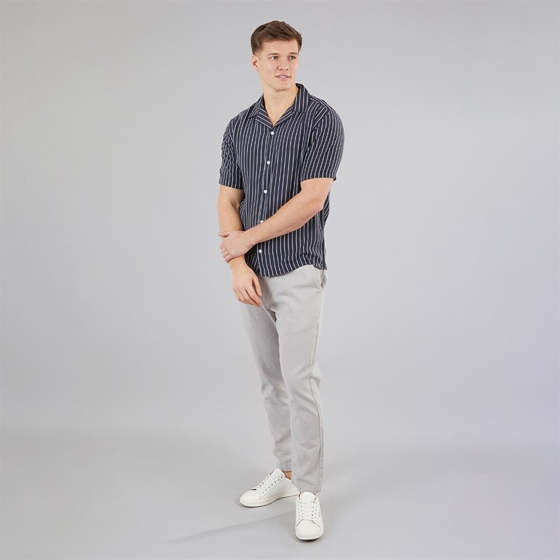 C.R.C. Mens Berry Shirt Black Stripe - Image 4