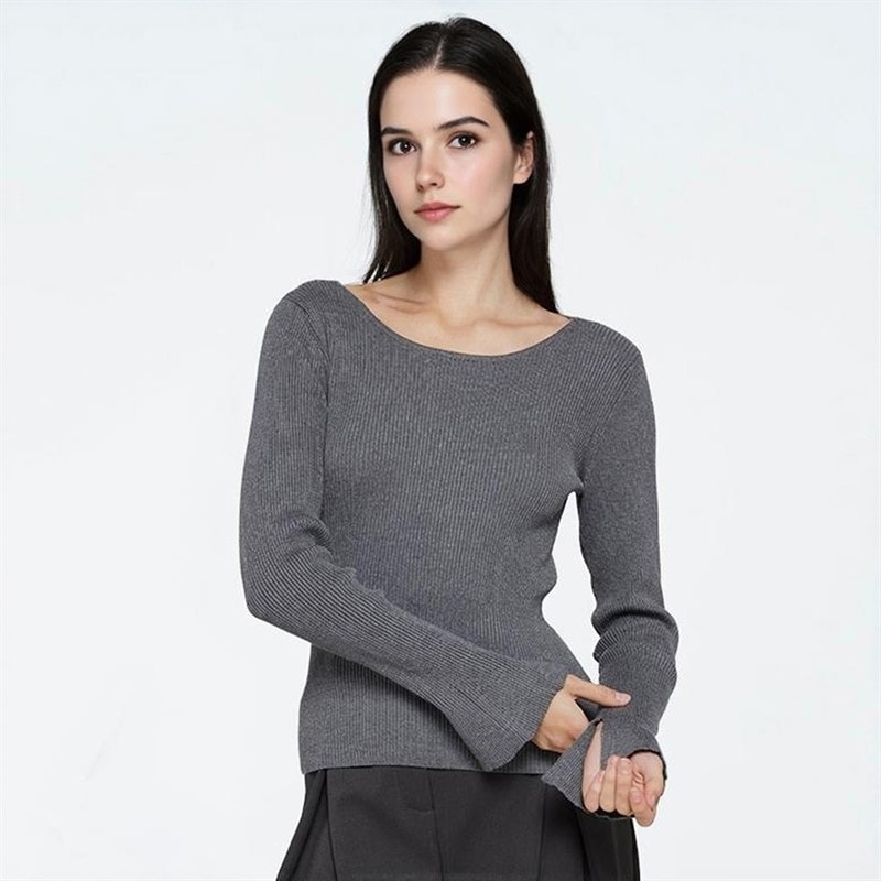 Moves Womens Twusti Jumper 960M Grey Melange - Image 1