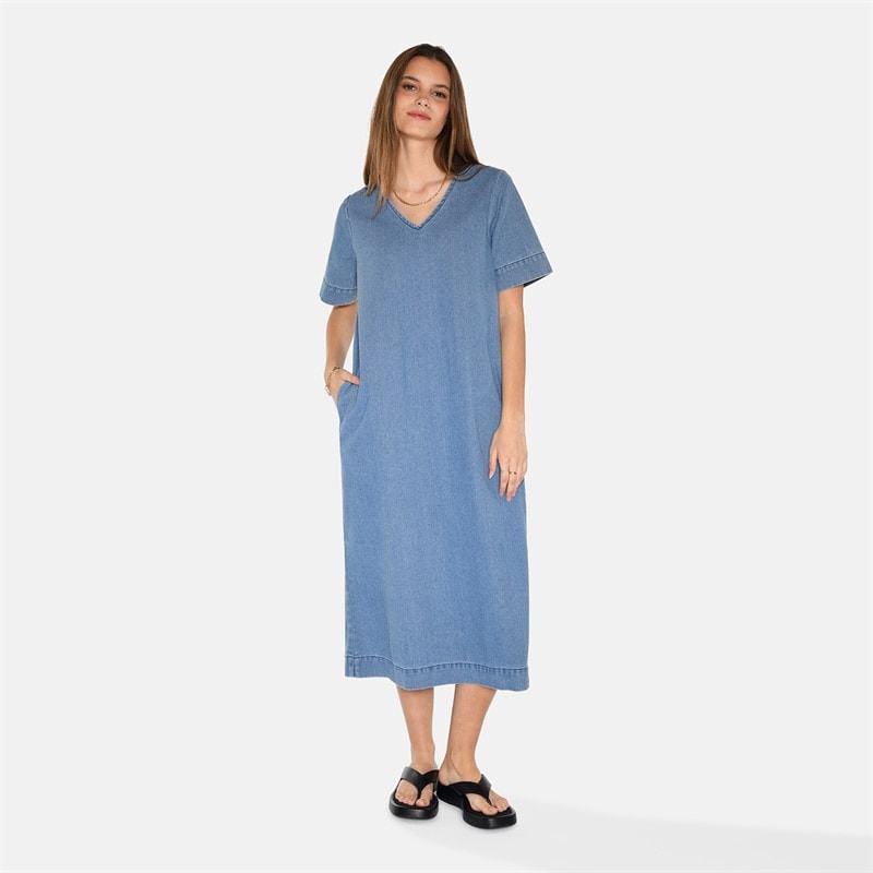 Moves Womens Dawn Midi Dress 1002 Medium Blue - Image 2