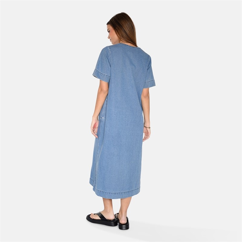Moves Womens Dawn Midi Dress 1002 Medium Blue - Image 3