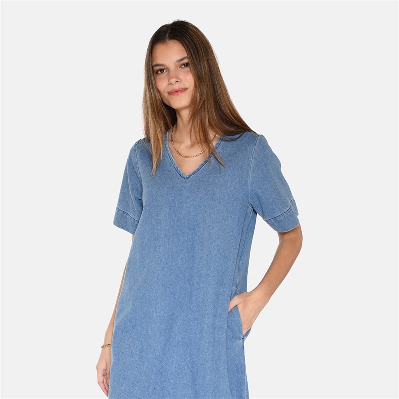 Moves Womens Dawn Midi Dress 1002 Medium Blue - Image 4