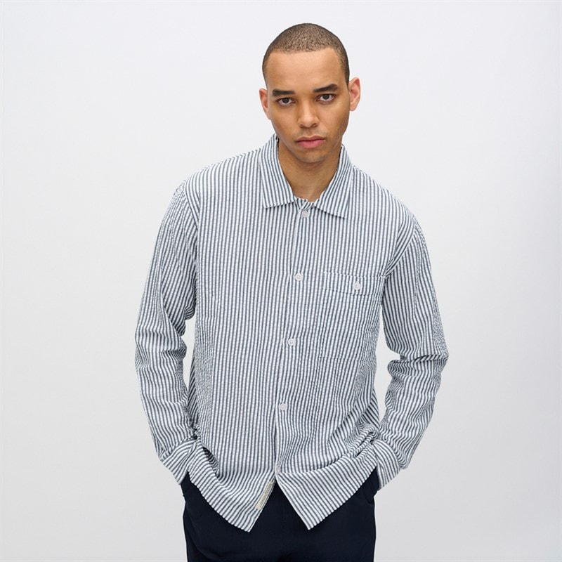 Minimum Mens Francis Long Sleeve Shirt 3922 Sky Captain - Image 1