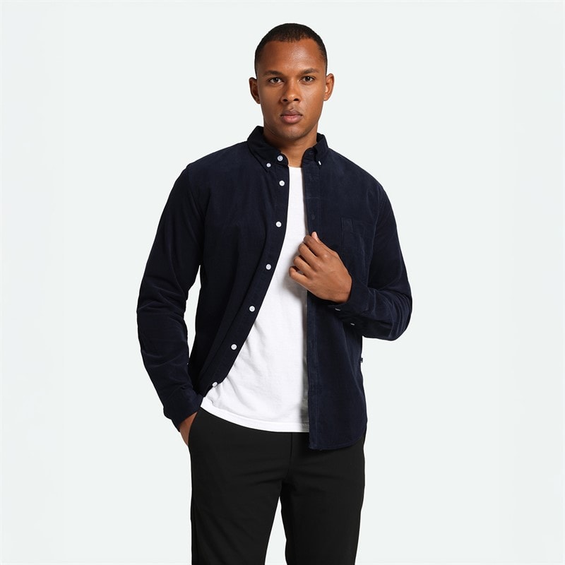 Minimum Mens Colt Long Sleeve Shirt 687 Navy Blazer