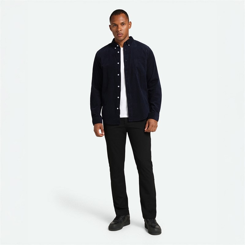 Minimum Mens Colt Long Sleeve Shirt 687 Navy Blazer - Image 4