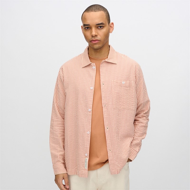 Minimum Mens Francis Long Sleeve Shirt 1235 Sandstorm