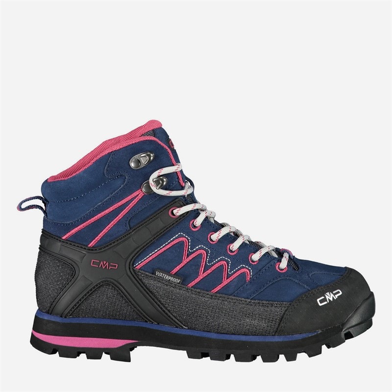 CMP Womens Moon Mid Vibram Boots 43ML Blue Geraneo 43Ml Blue-Geraneo