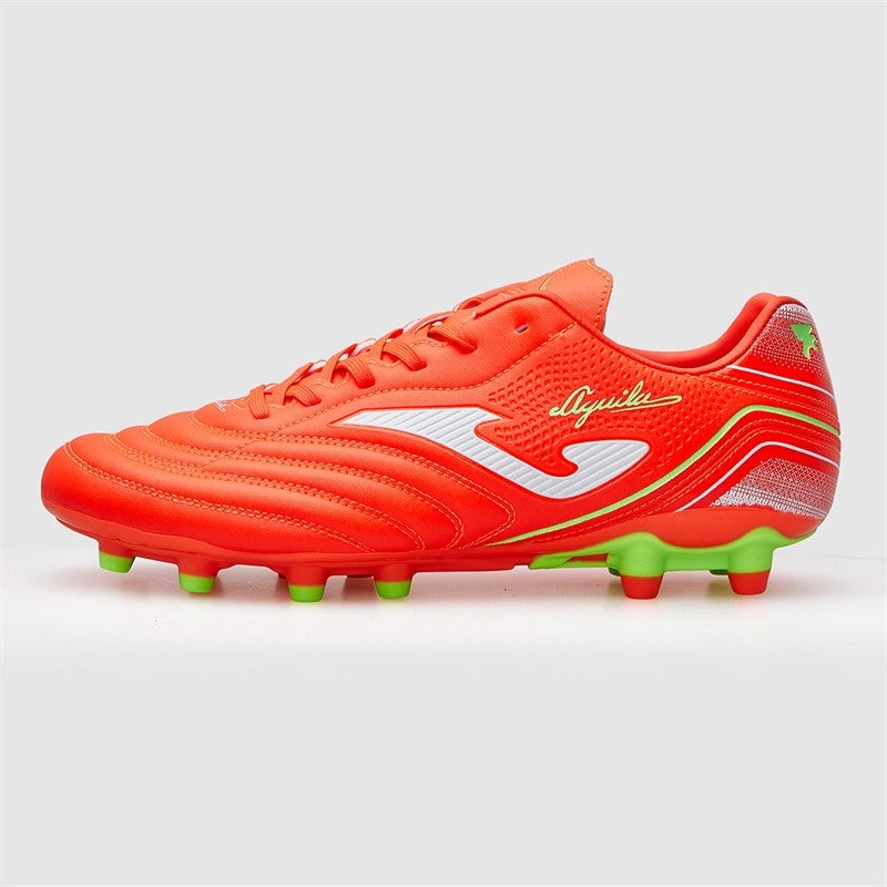 Joma Mens Aguila 25 FG Firm Ground Football Boots Fluoro Orange - Image 2
