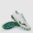 Joma Mens Evolution 25 AG Artificial Grass Football Boots White/Fluoro Green