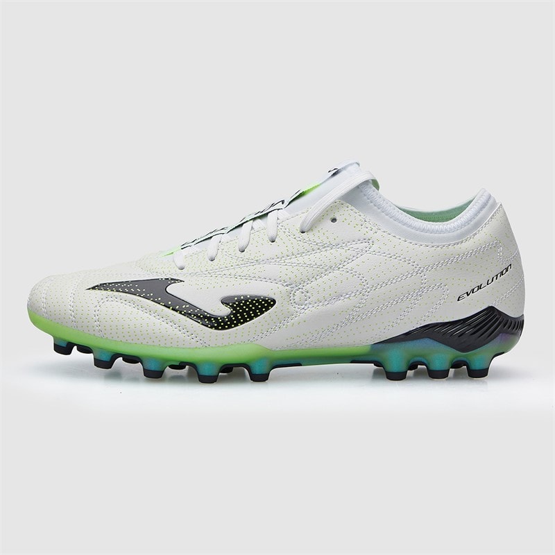 Joma Mens Evolution 25 AG Artificial Grass Football Boots White/Fluoro Green - Image 2