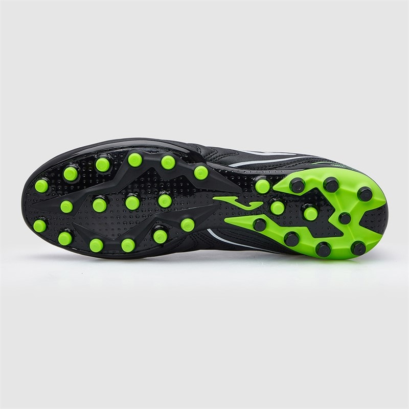 Joma Mens Aguila 25 AG Artificial Grass Football Boots Black/Fluoro Green - Image 3