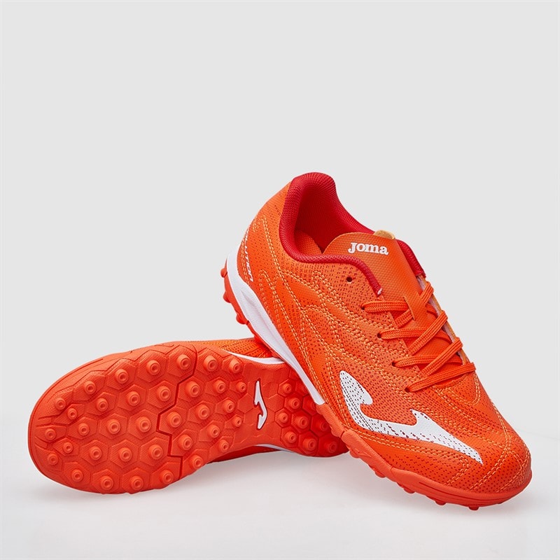 Joma Junior Evolution 25 TF Astro Turf Football Boots Fluoro Orange
