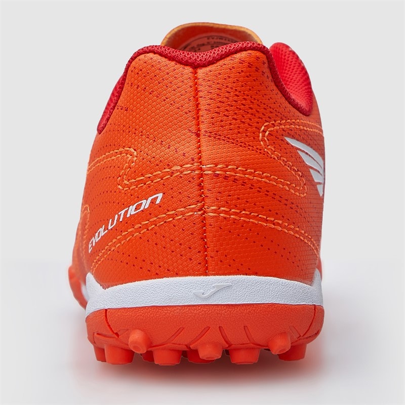 Joma Junior Evolution 25 TF Astro Turf Football Boots Fluoro Orange - Image 4