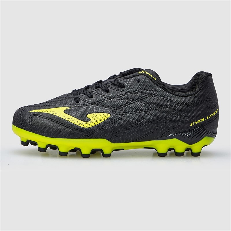 Joma Junior Evolution 25 AG Artificial Grass Football Boots Black - Image 2