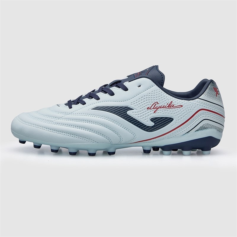 Joma Mens Aguila 25 AG Artificial Grass Football Boots Light Blue/ Navy Blue - Image 2