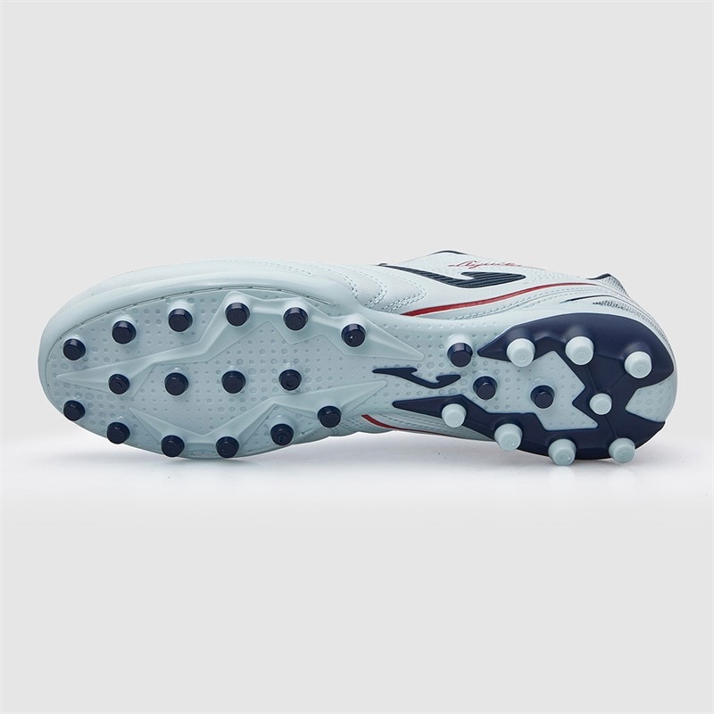 Joma Mens Aguila 25 AG Artificial Grass Football Boots Light Blue/ Navy Blue - Image 3