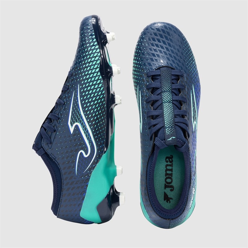 Joma Mens Gol 25 FG Firm Ground Football Boots Navy Blue - Image 4