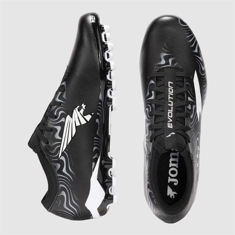 Joma Mens Evolution 25 AG Artificial Grass Football Boots Black/Fuschia - Image 4
