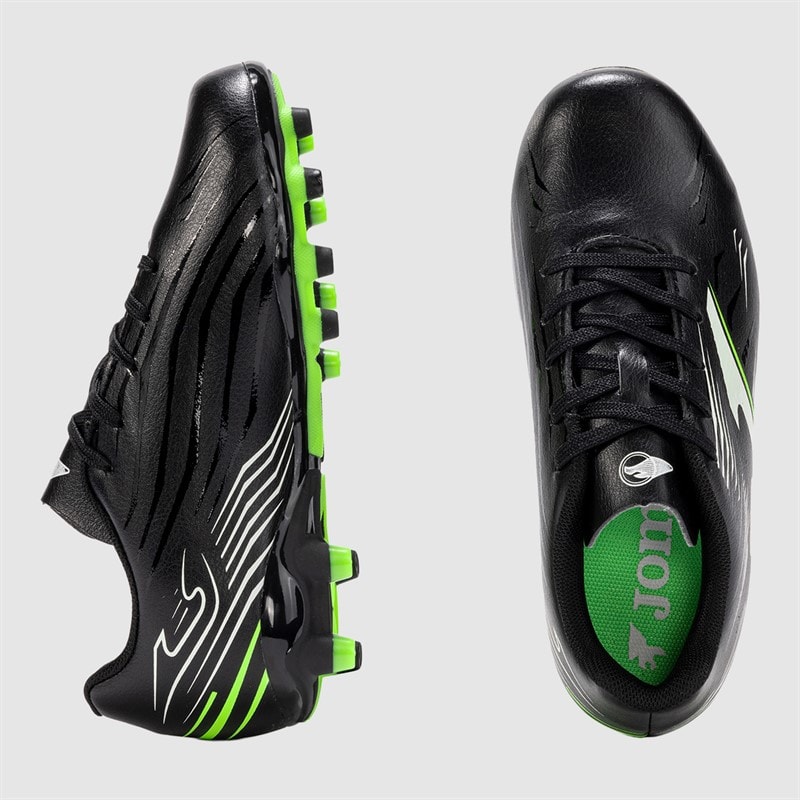 Joma Junior Propulsion 25 FG Firm Ground Football Boots Black - Image 4