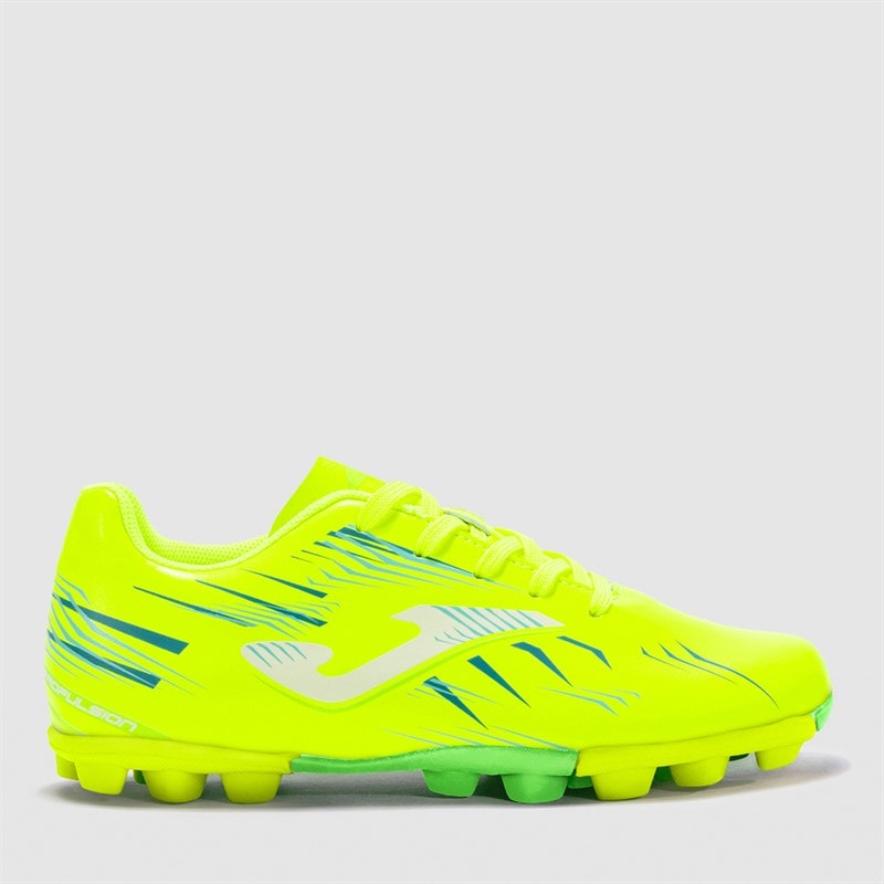 Joma Junior Propulsion 25 HG Hard Ground Football Boots Fluoro Yellow