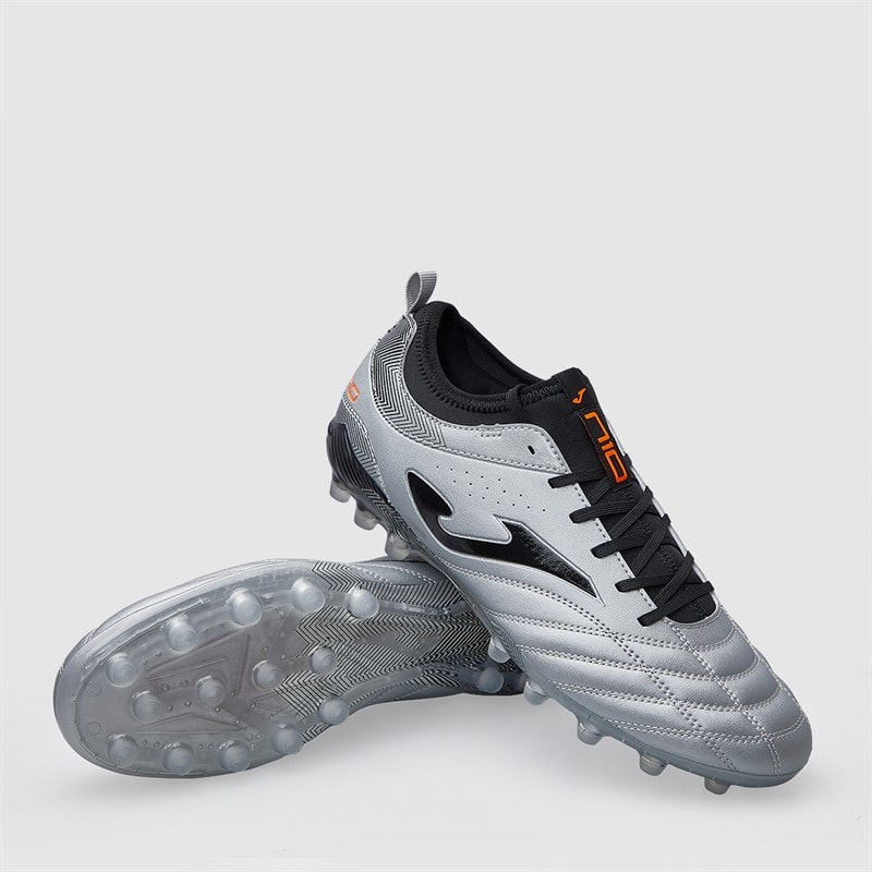 Joma Mens Numero-10 25 AG Artificial Grass Football Boots Grey/Black