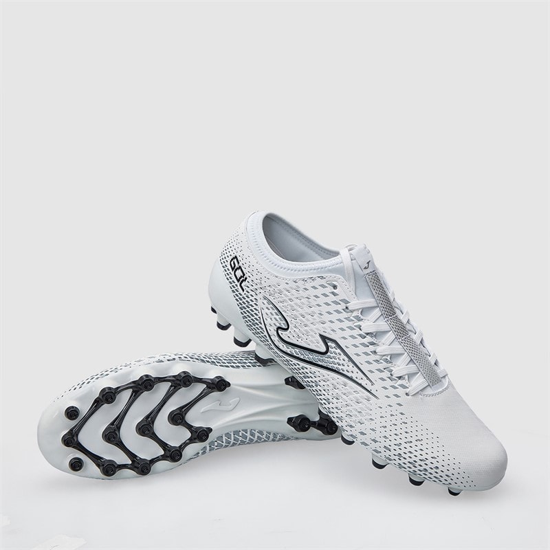 Joma Mens Gol 25 AG Artificial Ground Football Boots White/Black
