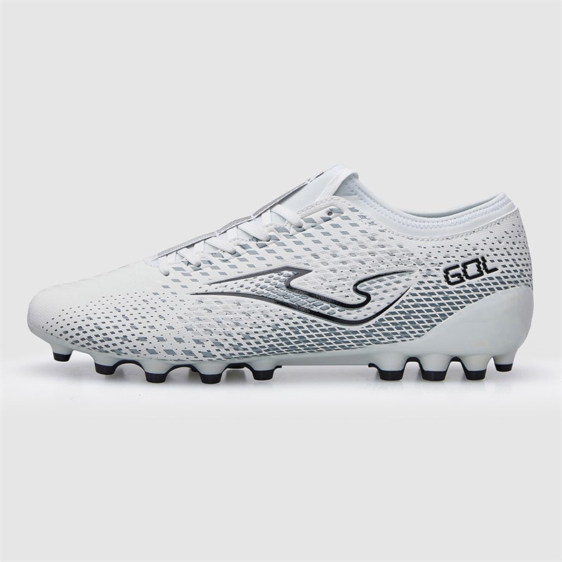 Joma Mens Gol 25 AG Artificial Ground Football Boots White/Black - Image 2