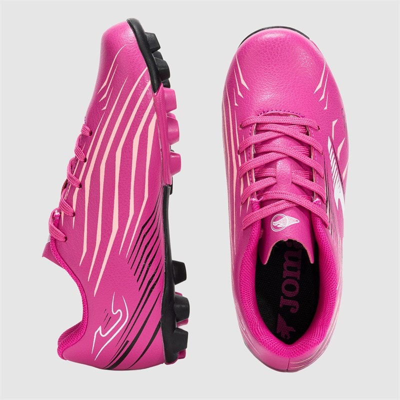 Joma Junior Propulsion 25 HG Hard Ground Football Boots Fuchsia - Image 4