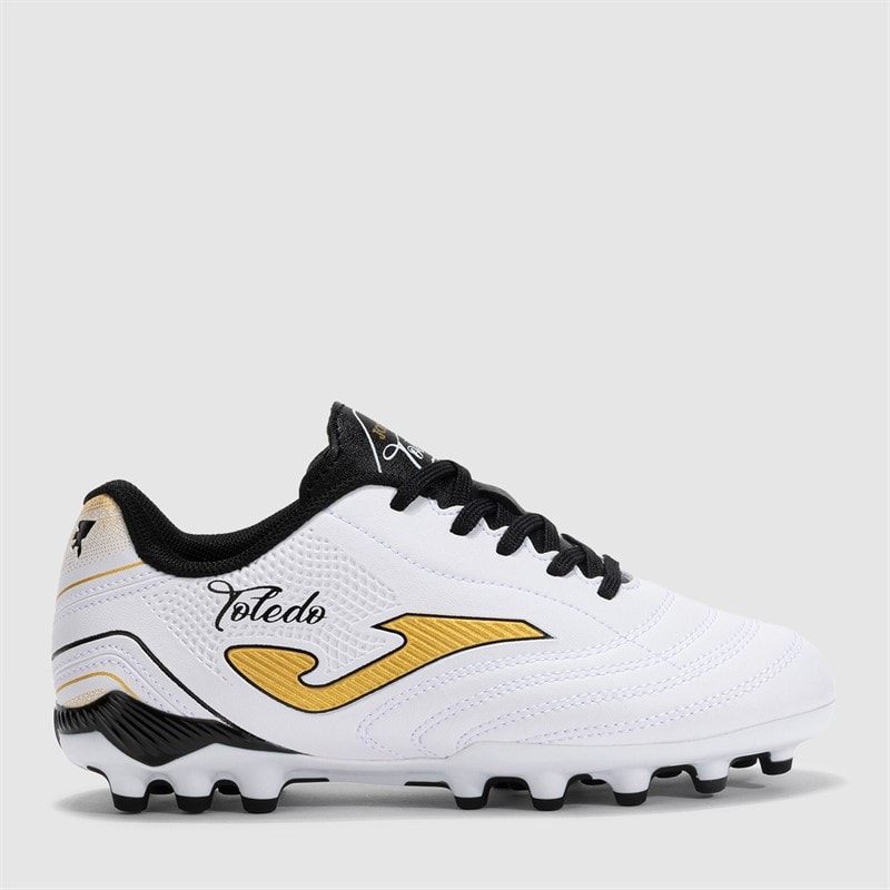 Joma Junior Toledo 25 AG Artifical Grass Football Boots White