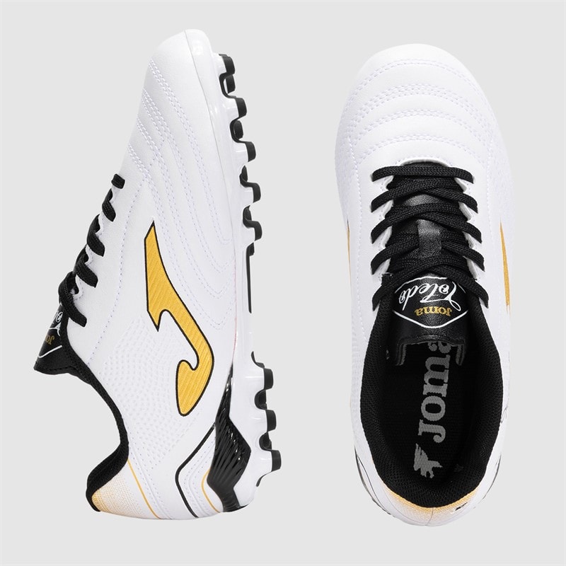 Joma Junior Toledo 25 AG Artifical Grass Football Boots White - Image 4