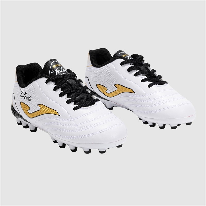 Joma Junior Toledo 25 AG Artifical Grass Football Boots White - Image 5