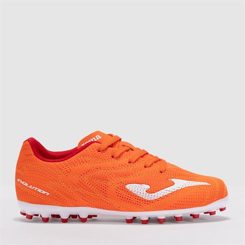 Joma Junior Evolution 25 FG Firm Ground Football Boots Fluorescent Orange