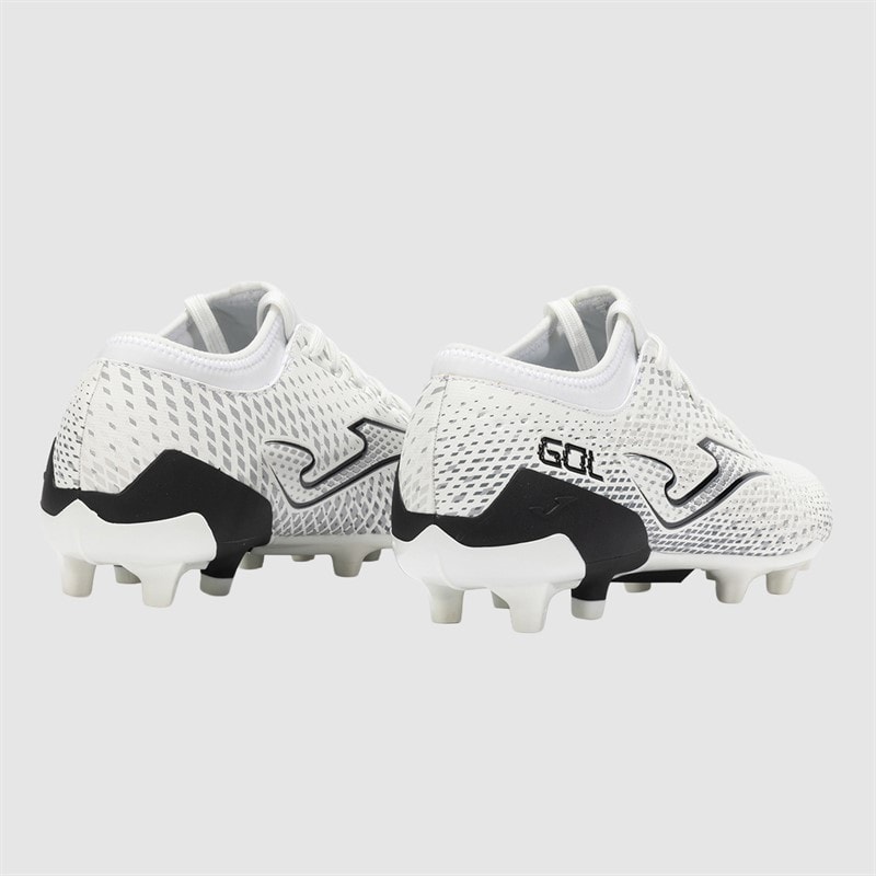 Joma Mens Gol 25 FG Firm Ground Football Boots White/Black - Image 3